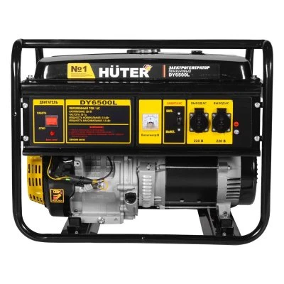 Купить Бензиновый электрогенератор DY6500L 6,5кВт Huter