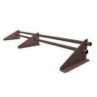 Купить Снегозадержатель трубчатый 20х3000 коричневый RAL 8017