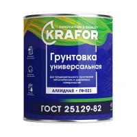 Грунт гф-021 красно-коричневый  1,8 кг (1/6) "KRAFOR"