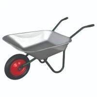 Купить Тачка садовая 1 кол.оцинк. кузов 65л 689615 Сибртех