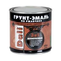 Грунт- эмаль по ржавчине "DALI" 3 в 1 молотковая коричневая  0,75 л (1/6) "Рогнеда"