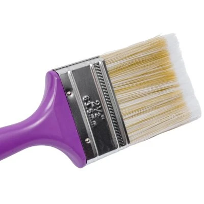 Купить Кисть плоская KRAFOR №2,5 искуств щетина  пласт. ручка 63мм 49201