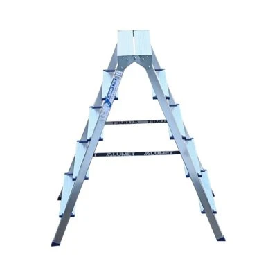 Купить Стремянка двухсторонняя алюминиевая 5 ступеней (1) "Алюмет"