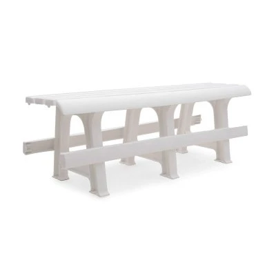 Купить Скамейка пласт. 120*40*42 см (белый) (1) "Стандарт пластик"