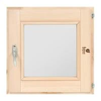 Купить Форточка для бани и сауны 40*40 см двойное стекло, ручка, затвор, петли (1) "Банные штучки" 03558