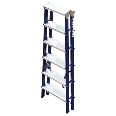 Купить Стремянка двухсторонняя стальная  6 ступеней (1) "Алюмет"