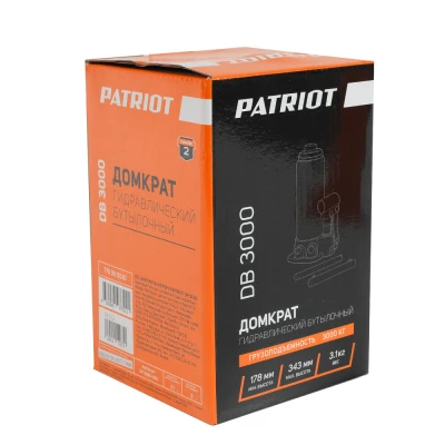 Купить Домкрат бутылочный PATRIOT DB 3000 3 T
