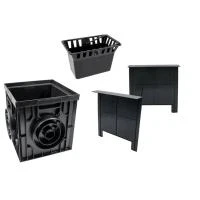 Купить Дождеприемник в сборе 300х300(решетка пласт. черная)