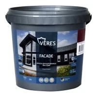 Купить Краска акриловая VERES фасадная Спелая вишня 0,9л 270316