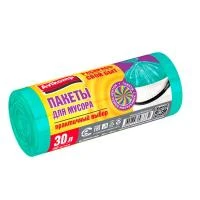 Купить Пакеты д/мусора 30л 30шт 6мкм 46380