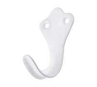 Купить Крючок вешалка малый белый 66860