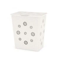 Купить Корзина для белья Альтернатива Плетенка 60л белая 52430