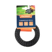 Купить Леска D 3,0 мм L 12 м (скрученный квадрат, черная)