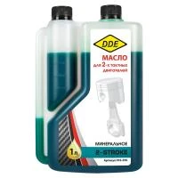 Купить Масло DDE 2-такт с дозатором минеральное зеленое 1л