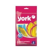 Купить Перчатки резиновые латексные размер S (1/12/144) "YORK"