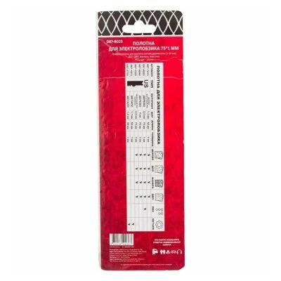 Купить Пилки д/эл.лобзика универсальн КЕДР U101В 75мм шаг 2,5мм 3шт 087-8025 29085