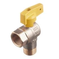 Купить Кран шаровый газ.1/2" угловой г/ш бабочка