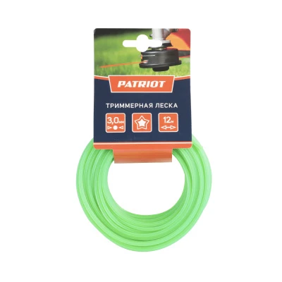Купить Леска D 3,0 мм L 12 м (звезда, зеленая)