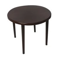 Купить Стол пласт. круглый 90*90*71 см (шоколад) (1) "Стандарт пластик"