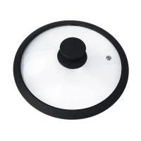 Купить Крышка стеклянная "CAPPELLO" 24 см, силикон. ободок, паровыпуск (1/12) "MALLONY"