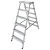 Купить Стремянка двухсторонняя алюминиевая 6 ступеней (1) "Алюмет"