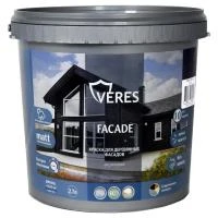 Купить Краска акриловая VERES фасадная Графит 2,7л Графит 270311