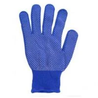 Купить Перчатки нейлон синие в точку 