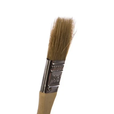 Купить Кисть плоская КЕДР №0,75 нат. щетина, дер. ручка  20мм 23402