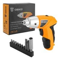Купить Отвертка аккумуляторная ZKS4 с битами 10 шт. (1) "DEKO" 063-4113