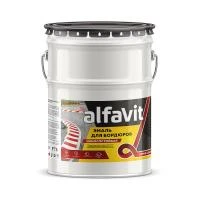 Эмаль для бордюров (износостойкая) "ALFAVIT" желтая  7 кг (1/4) серия альфа