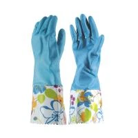 Купить Перчатки резиновые латексные с манжетами LG-CU размер M (1/12/192) "Рыжий кот"