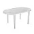 Купить Стол пласт. овальный 140*80*71 см (белый) (1) "Стандарт пластик"