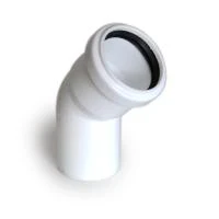 Купить П/П Отвод 45* - 50 белый РТП 07701