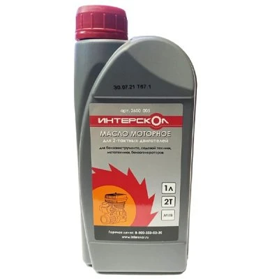 Купить Масло 2-такт ИНТЕРСКОЛ п/синт красное 1л 