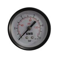 Купить Манометр SMS-335G гориз. подкл.  до 10 бар 03378