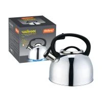 Купить Чайник нержав. 2,5 л со свистком "ARTE" (зеркальная полировка) (1/12) "MALLONY"