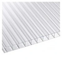 Сотовый поликарбонат 4мм прозрачный 2,1х1м.п