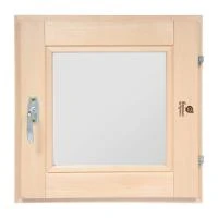 Купить Форточка для бани и сауны 50*50 см двойное стекло, ручка, затвор, петли (1) "Банные штучки" 03723