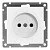 Купить Розетка UNIVersal Афина СУ 1 местная б/з сл.кость А0022-1