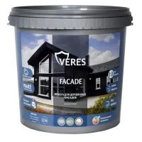 Купить Краска акриловая VERES фасадная Белая база А 2,7л 256898