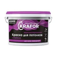 Краска В/Д д/потолков Супербелая 3кг Крафор 26947 Краска В/Д д/потолков Супербелая 3кг Крафор 26947