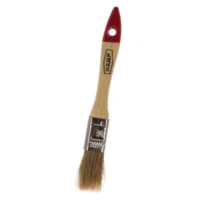 Купить Кисть плоская КЕДР №0,75 нат. щетина, дер. ручка  20мм 23402