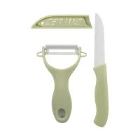 Купить Набор кухонный "CERAMIC" 2 предм. (нож, овощечистка) (1/24/96) "MALLONY"