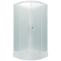 Купить Душ кабина РИФ 90х90 БЕЗ КРЫШИ А 1/4круга низ.поддон ДН01 (6мест+сифон)