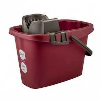 Купить Ведро МОП с отжимом Spin&Clean 13л бордо прямоуг 220529