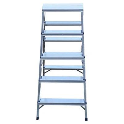 Купить Стремянка двухсторонняя алюминиевая 5 ступеней (1) "Алюмет"