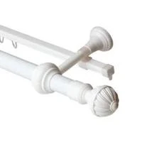 Купить Карниз Византия  2-х рядный 2,4м Белый d-28мм