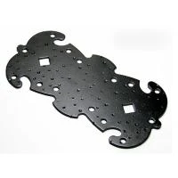 Купить Пластина крепежная фигурная 205х100 черная