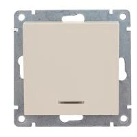 Купить Выключатель UNIVersal Афина СУ 1 клавишный с инд. сл.кость А0121-1