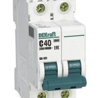 Купить Дифференциальный автоматический выключатель DEKraft 2P(1P+N)C40 30мА 4,5кА